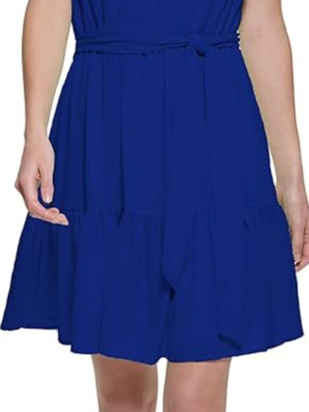 NWT DKNY Blue Sleeveless knee length Dress 2